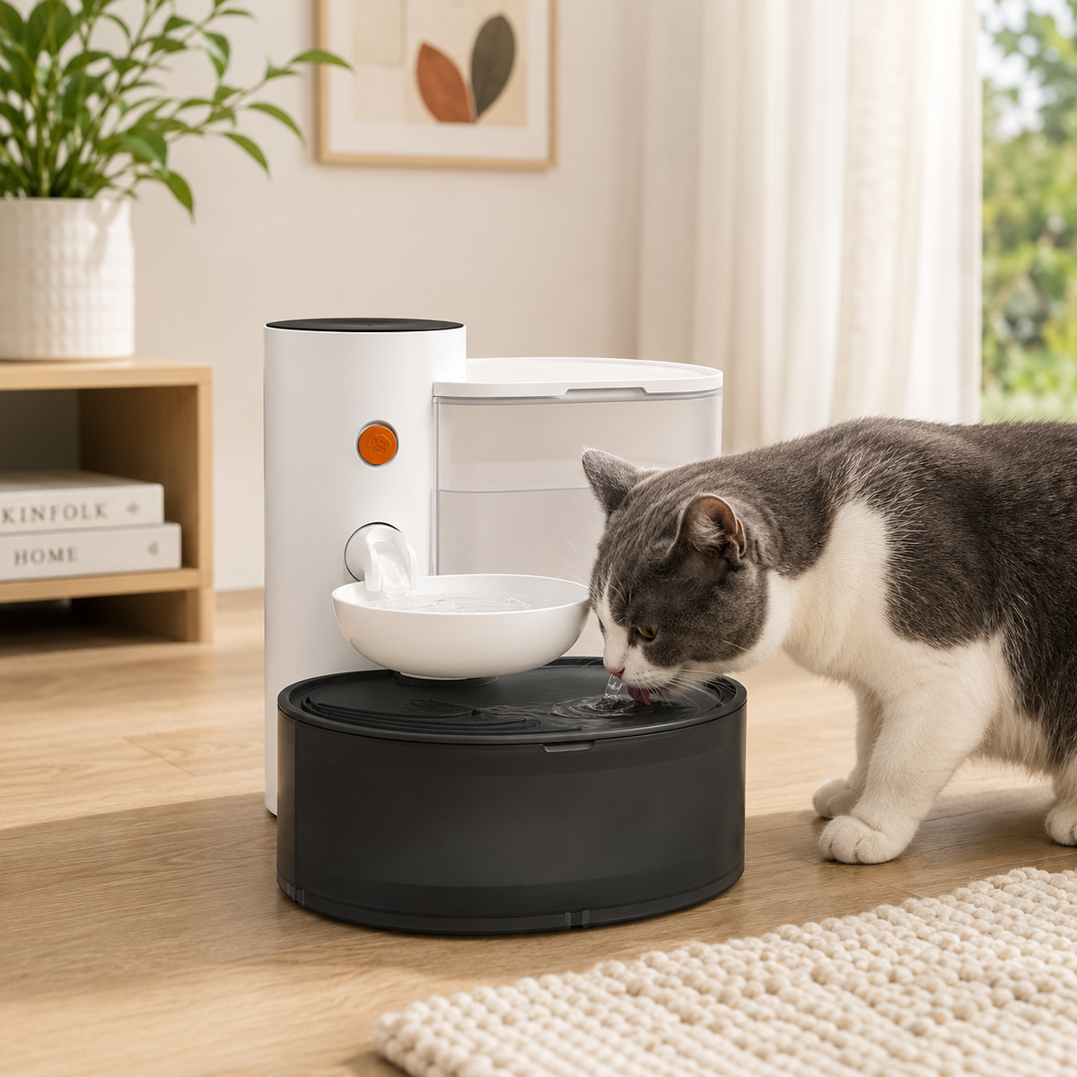 Smart Wireless 3L Automatic Water Fountain for Cats & Small Pets
