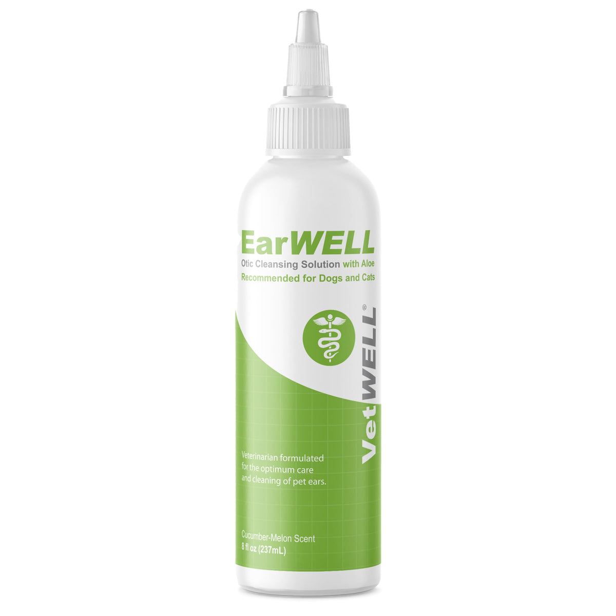 VetWELL Ear Cleaner for Dogs and Cats - Cucumber Melon - 8 oz