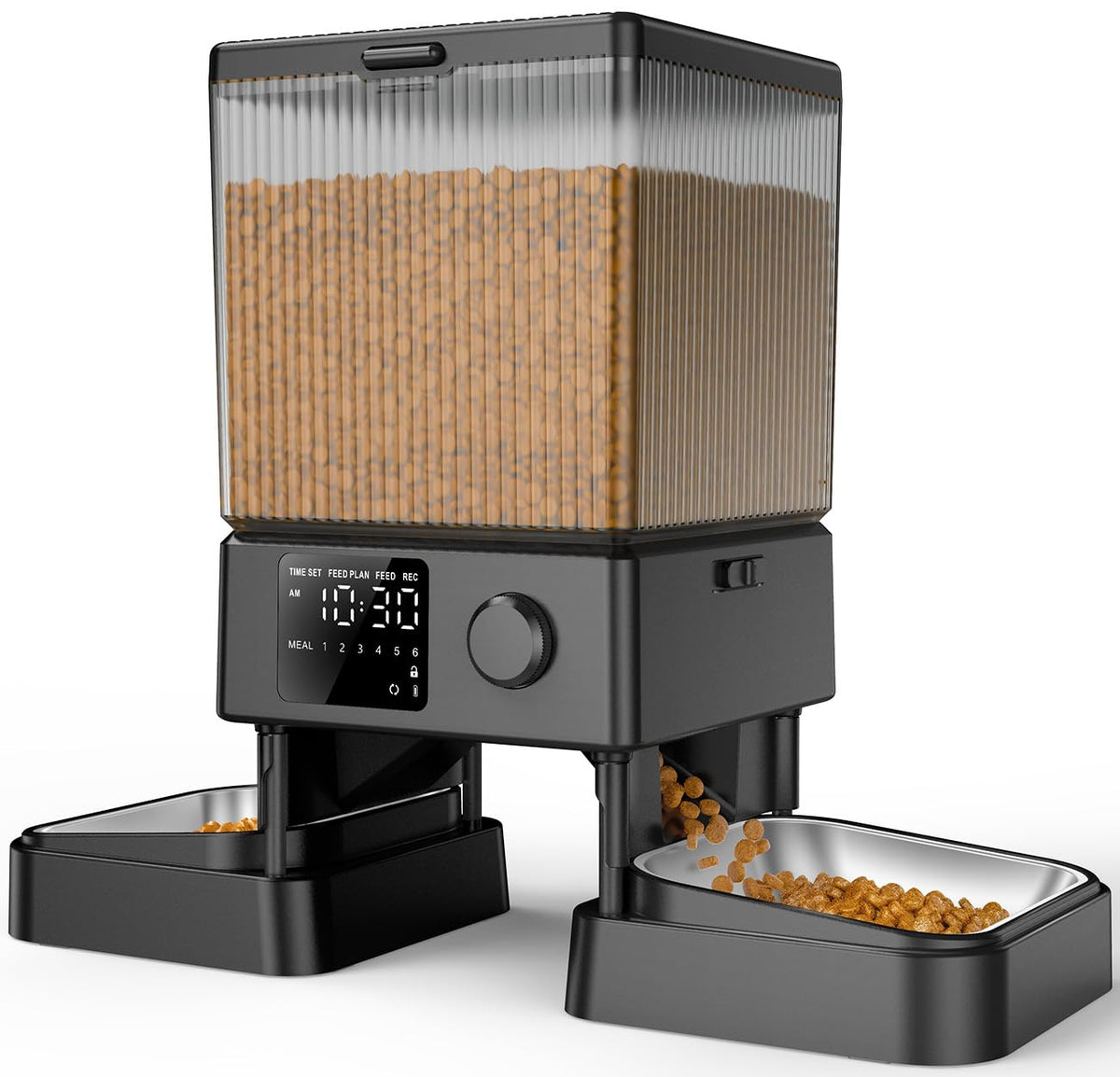 oneisall Automatic Cat Feeder for 2 Cats, Timed Dispenser