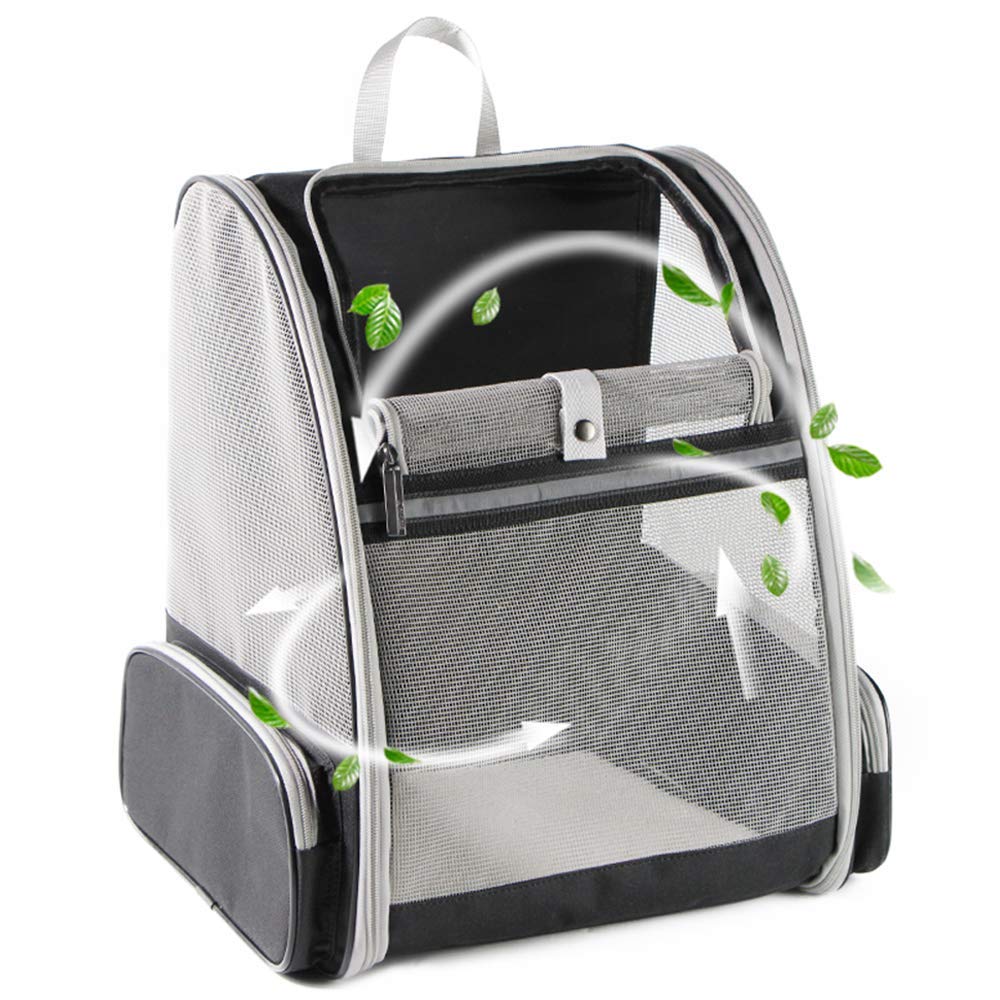 Texsens Traveler Bubble Backpack Pet Carrier, Black