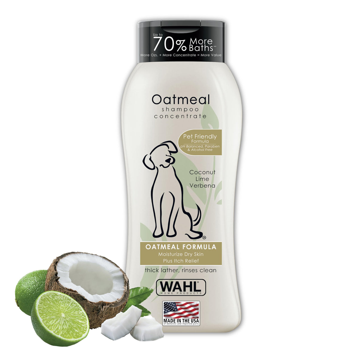 Wahl Dry Skin & Itch Relief Oatmeal Dog Shampoo, 24 oz