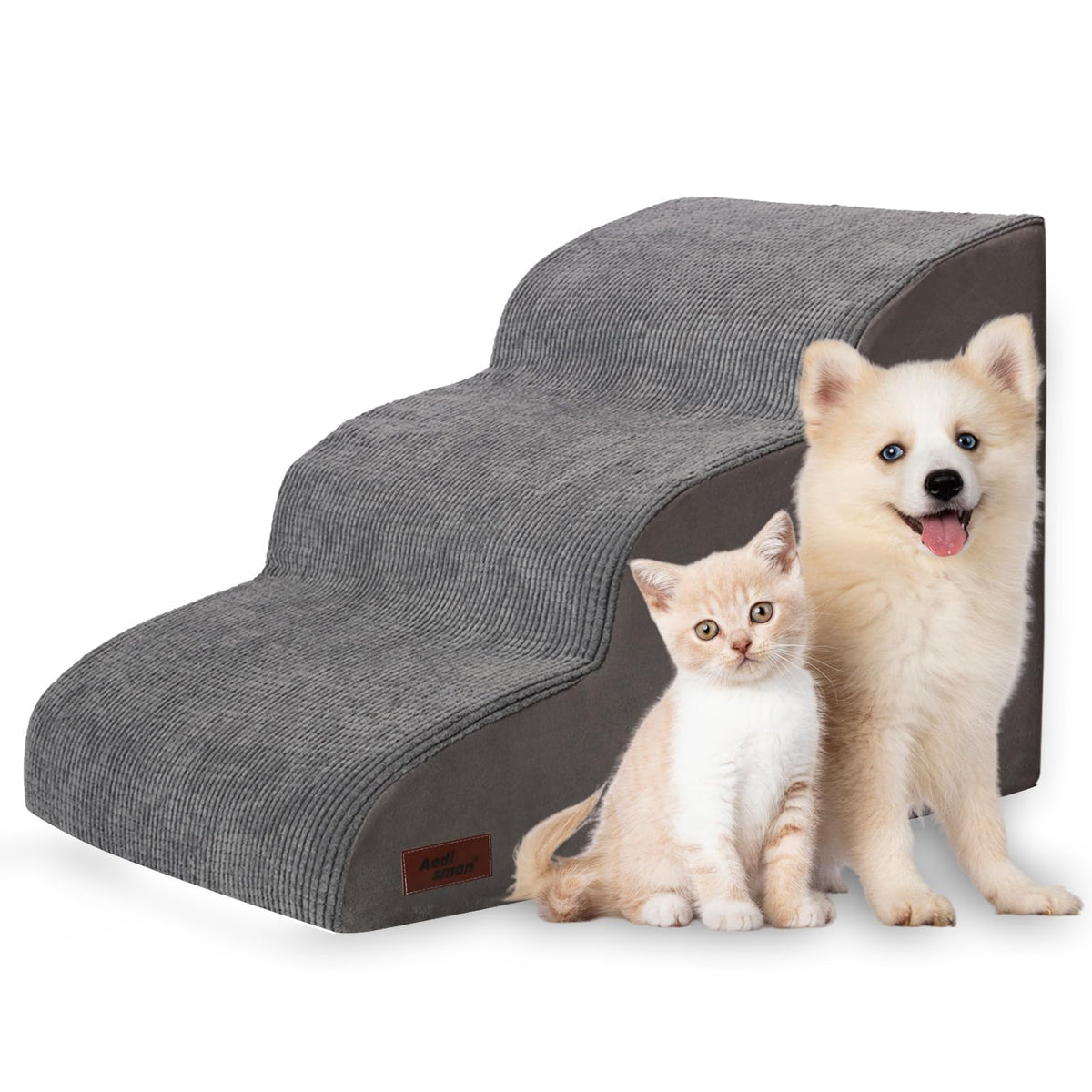 Aodisman 3-Step Pet Stairs for Small Dogs & Cats