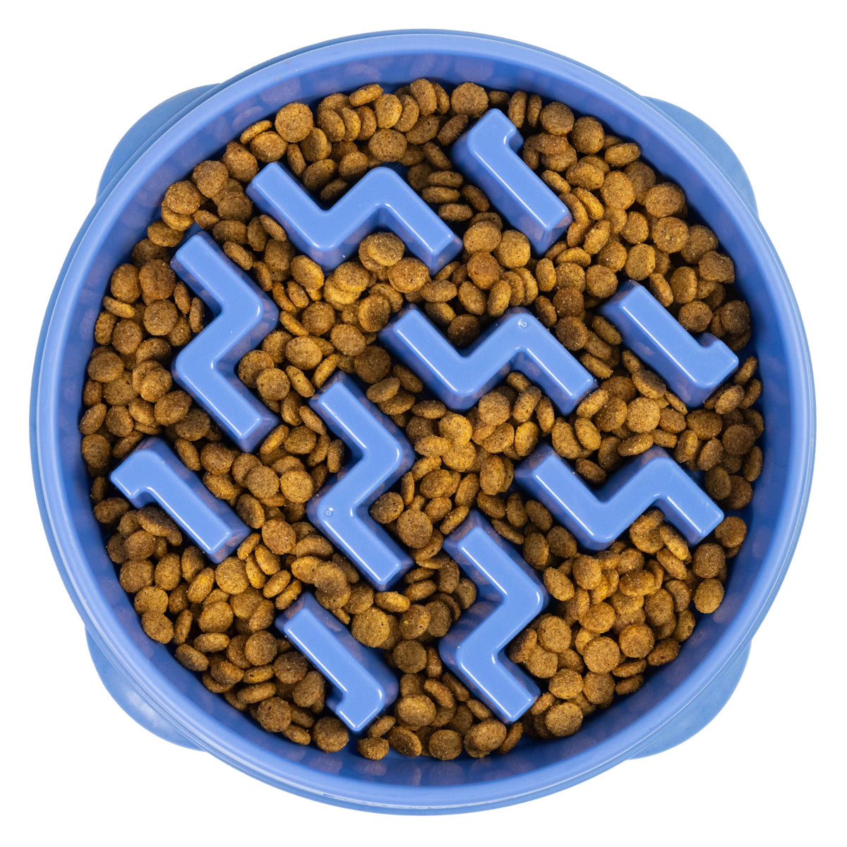 Outward Hound Fun Feeder Slo Bowl Dog Slow Feeder, Notch, Blue, 11.8"