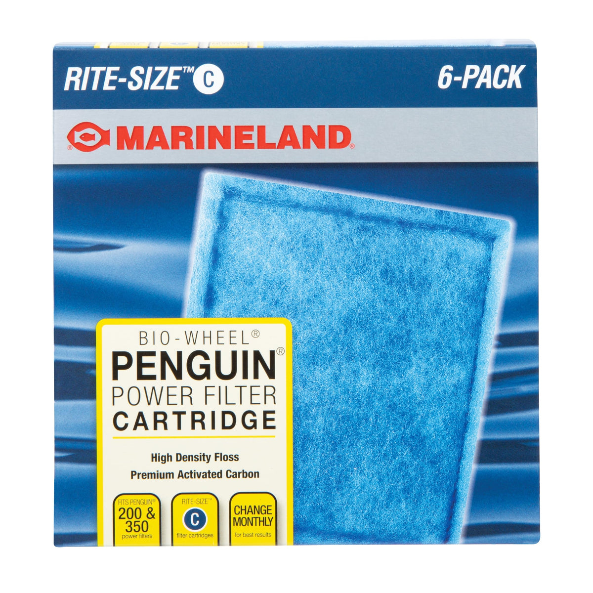 Marineland Bio-Wheel Penguin Rite-Size C Filter Cartridges, 6 Count