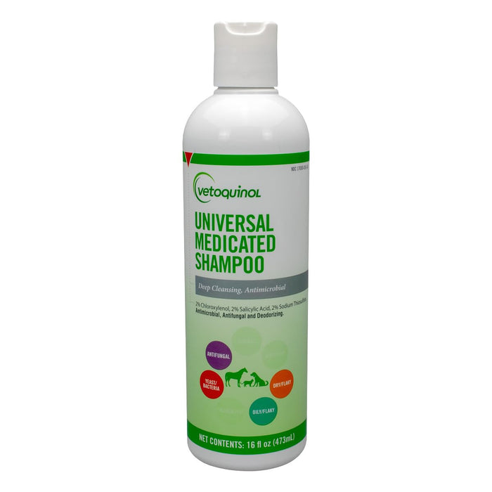 Vetoquinol Universal Medicated Sulfur Shampoo for Pets, 16 oz