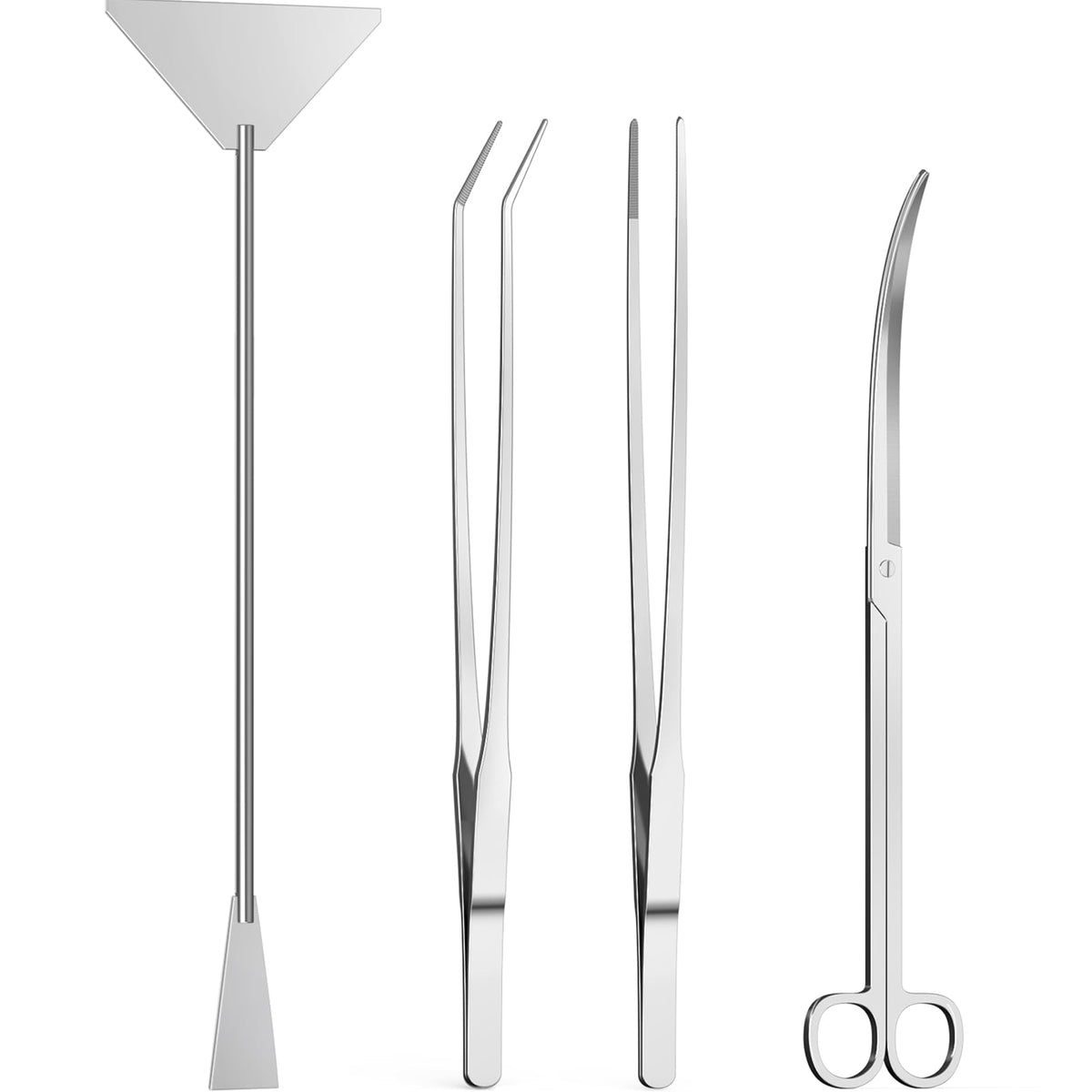 Jeimier 4-Piece Aquascaping Tool Kit with Tweezers & Scraper