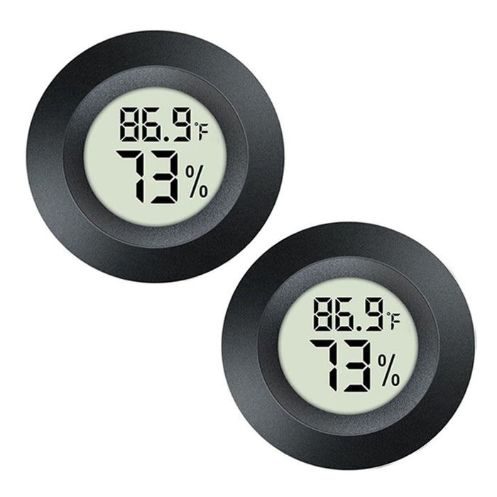 JEDEW Digital Thermometer Hygrometer for Terrariums, 2 Pack