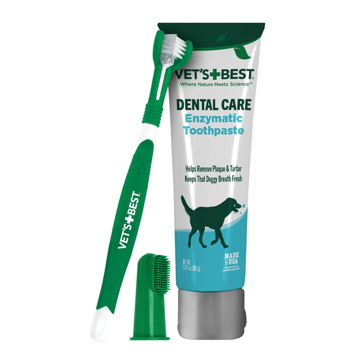 Vet's Best Dog Toothpaste & Toothbrush Dental Kit, 3.5 oz