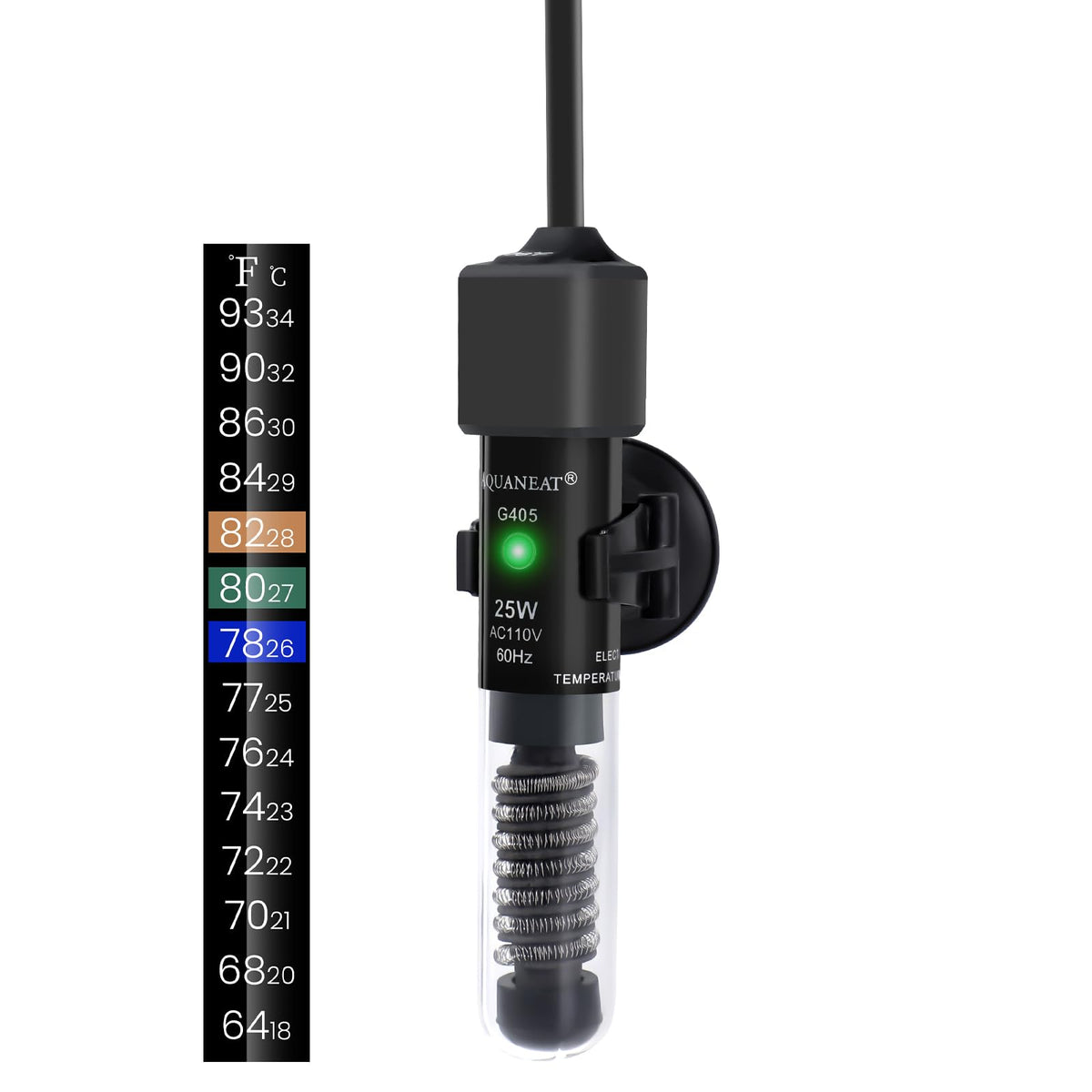 AQUANEAT 25W Mini Preset Betta Aquarium Heater