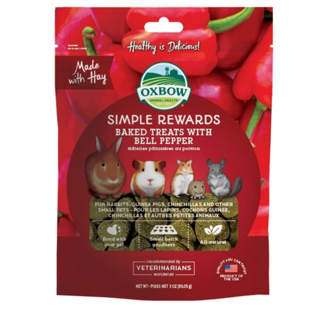 Oxbow Simple Rewards Baked Bell Pepper Treats, 3 oz