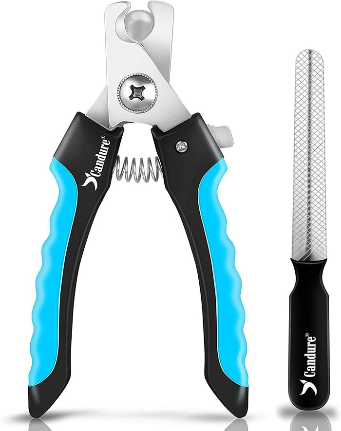 Candure Pet Nail Clippers, Blue, Large to Medium Pets