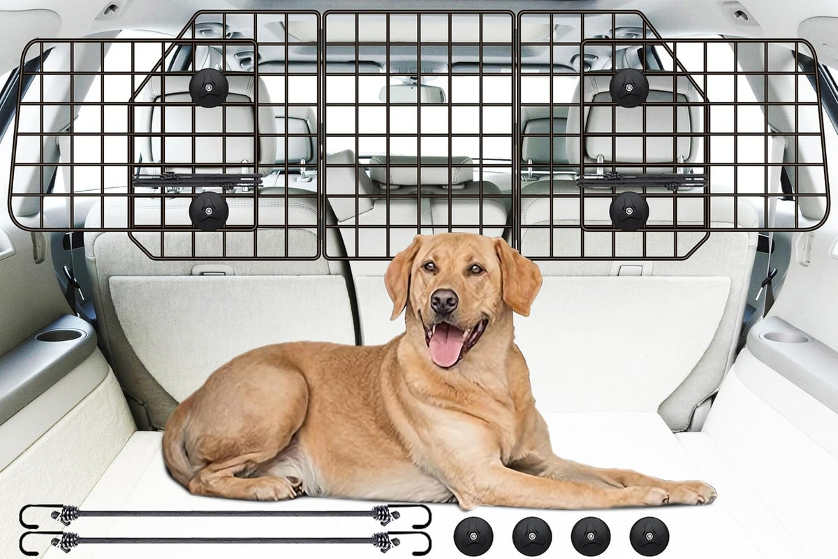 Gtongoko Heavy Duty Steel Mesh Dog Car Barrier for SUVs