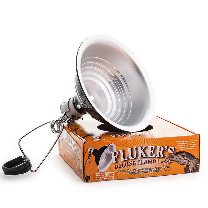 Fluker's Repta-Clamp Heavy Duty Reptile Lamp, 150W Max, 8.5"