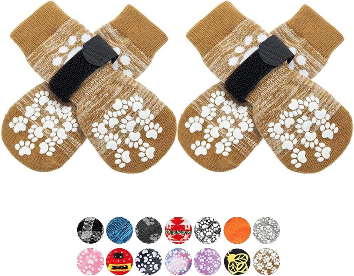 EXPAWLORER Anti-Slip Dog Socks & Paw Protectors