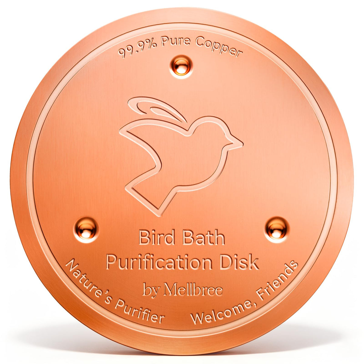 Mellbree Pure Copper Bird Bath Cleaning Disc