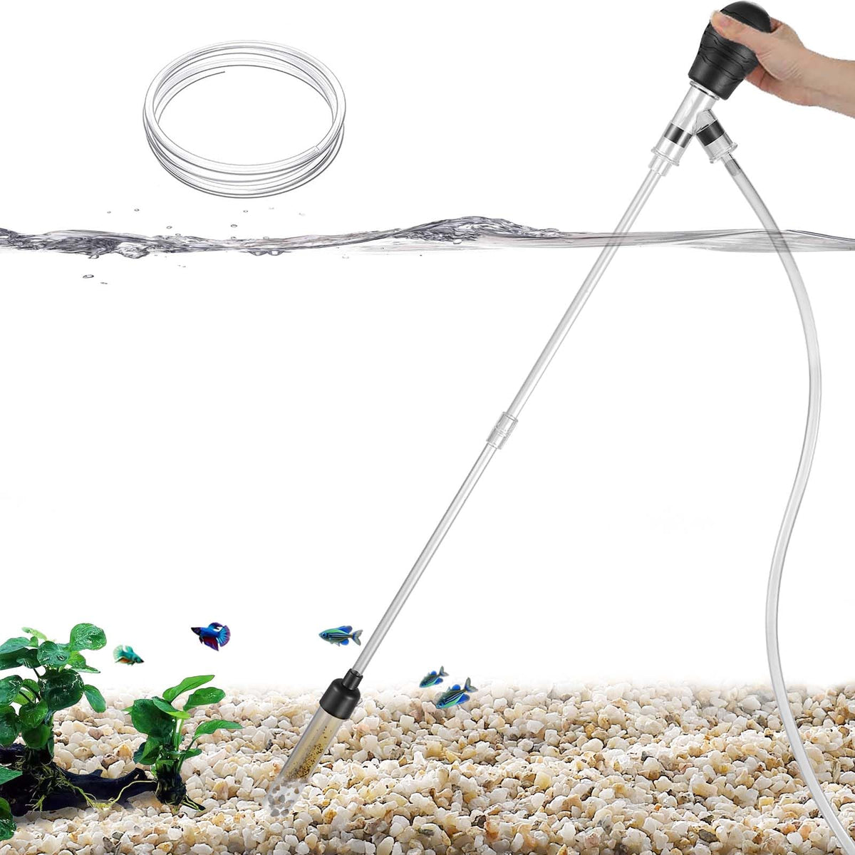 Carefree Fish Small Aquarium Gravel Vacuum & Water Changer