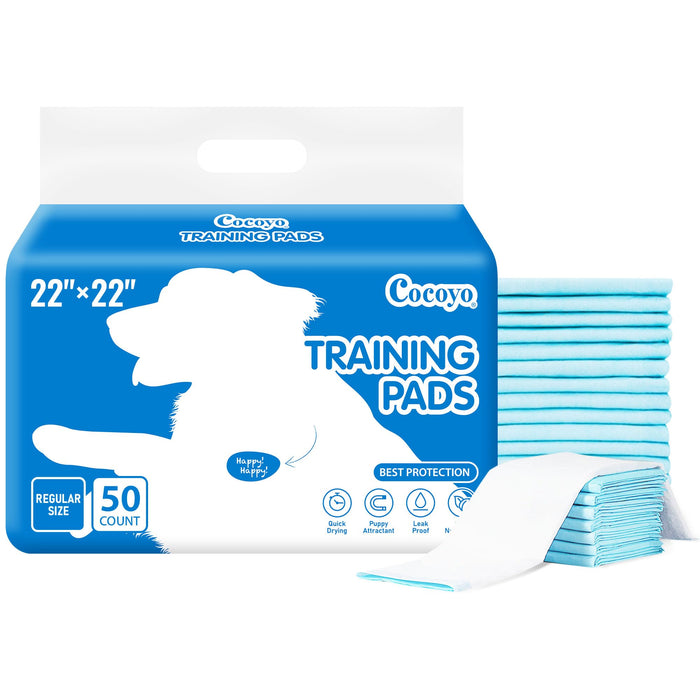 COCOYO Super Absorbent Dog Training Pads, 22" x 22", 50 Count