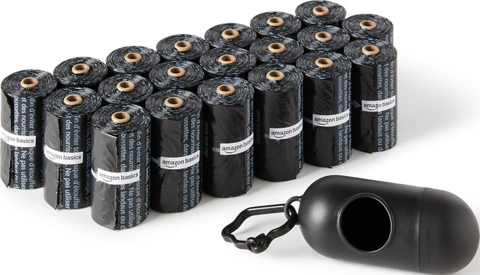 Amazon Basics Leak-Proof Dog Poop Bags with Dispenser, 300 Count