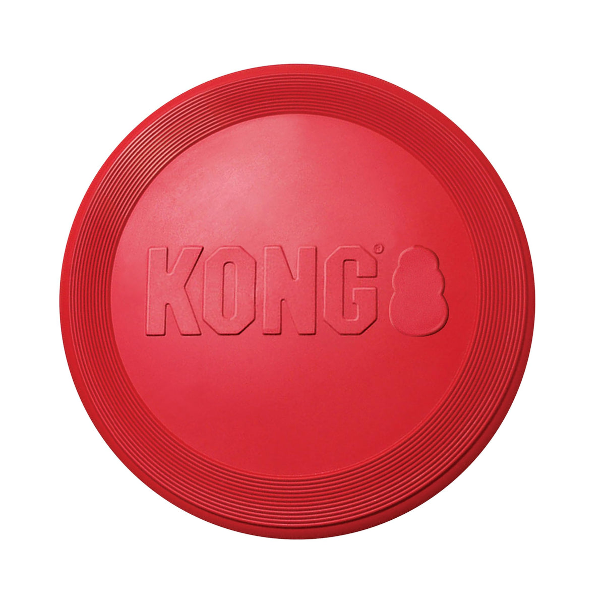 KONG Flyer Natural Rubber Flying Disc for Medium & Large Dogs