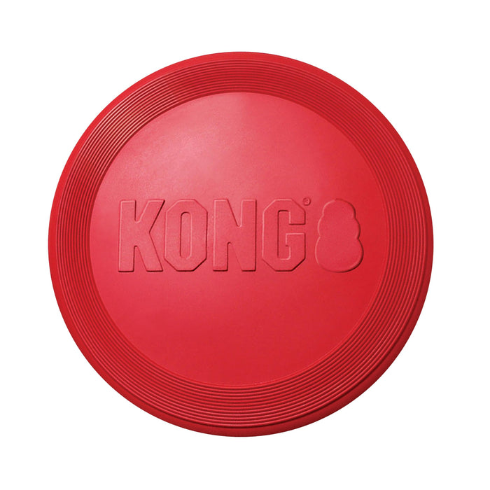 KONG Flyer Natural Rubber Flying Disc for Medium & Large Dogs