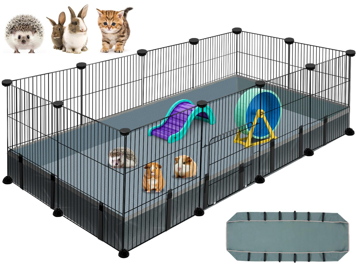 VISCOO 12-Panel Small Animal Playpen, 48" x 24" x 16"