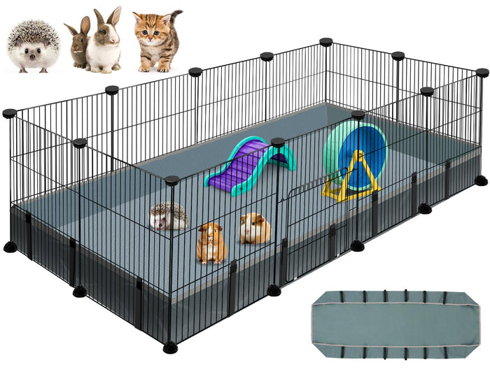 VISCOO 12-Panel Small Animal Playpen, 48" x 24" x 16"