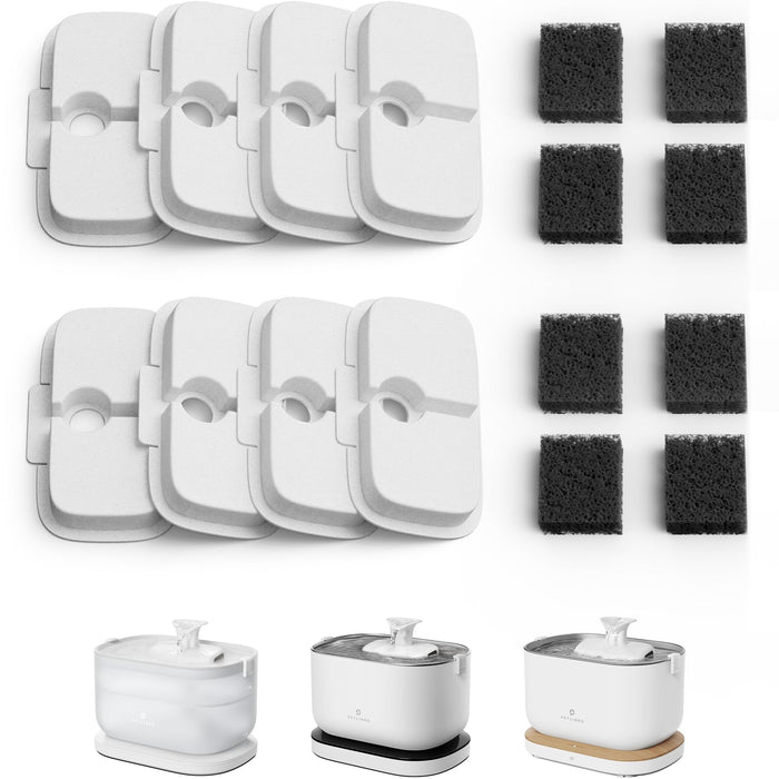 PETLIBRO Dockstream Fountain Replacement Filters, 8 Count