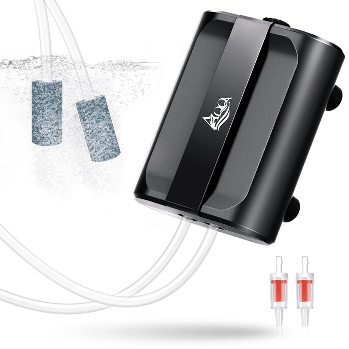 AQQA 3.5W Dual Outlet Aquarium Air Pump