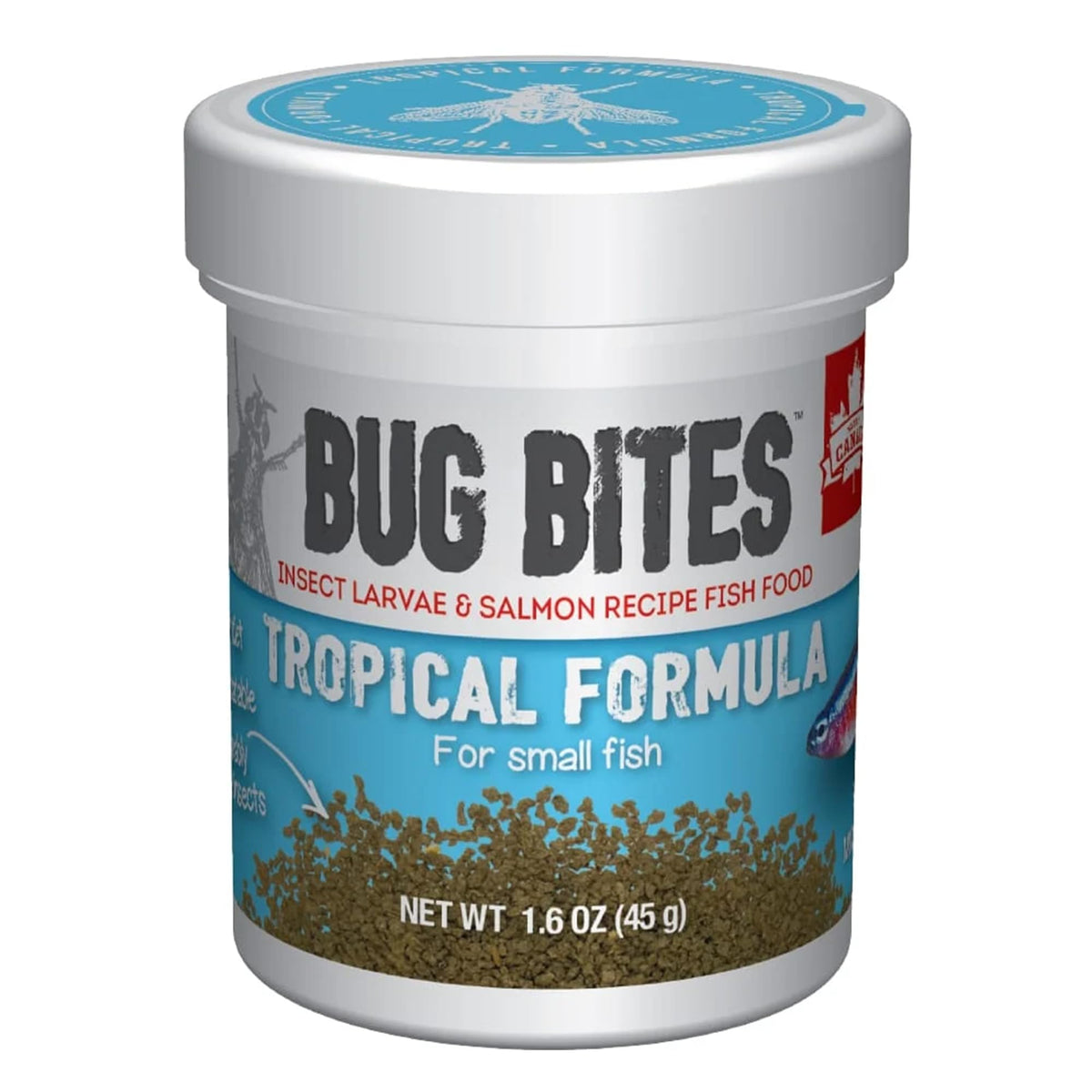 Fluval Bug Bites Tropical Fish Food, 1.6 oz.