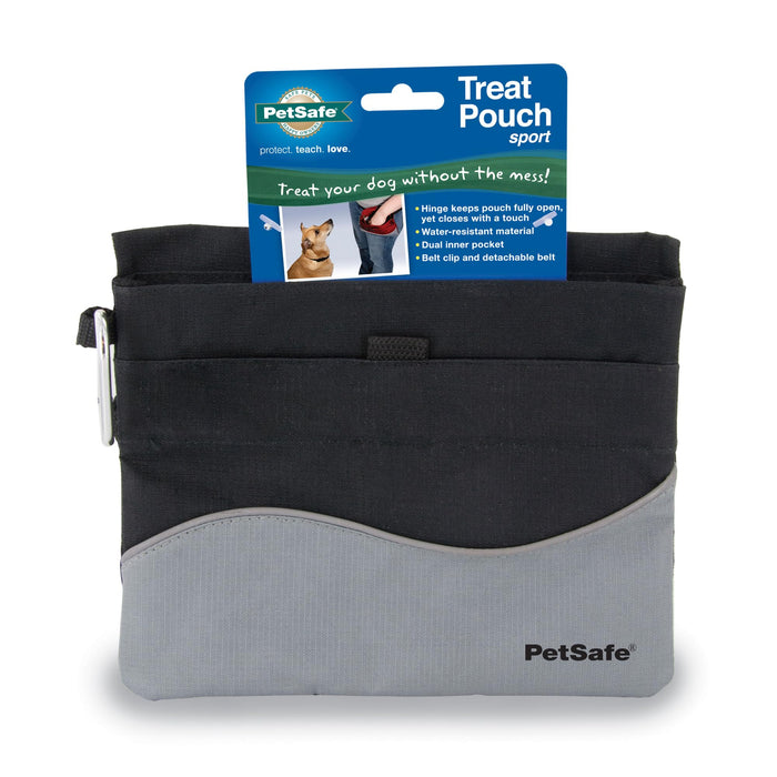 PetSafe Dog Treat Pouch Sport, Black, Standard, 7.5 in L x 6.5 in H