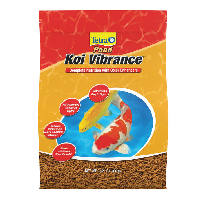 Tetra Pond Koi Vibrance Soft Sticks, Floating Pond Fish Food, 2.42 lbs