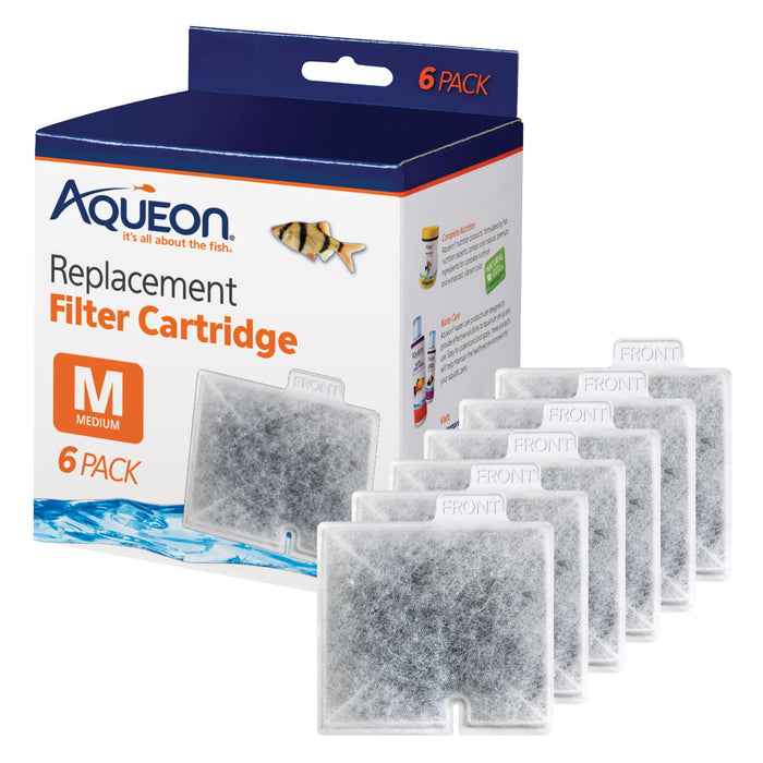 Aqueon Replacement Filter Cartridges Medium - 6 pack