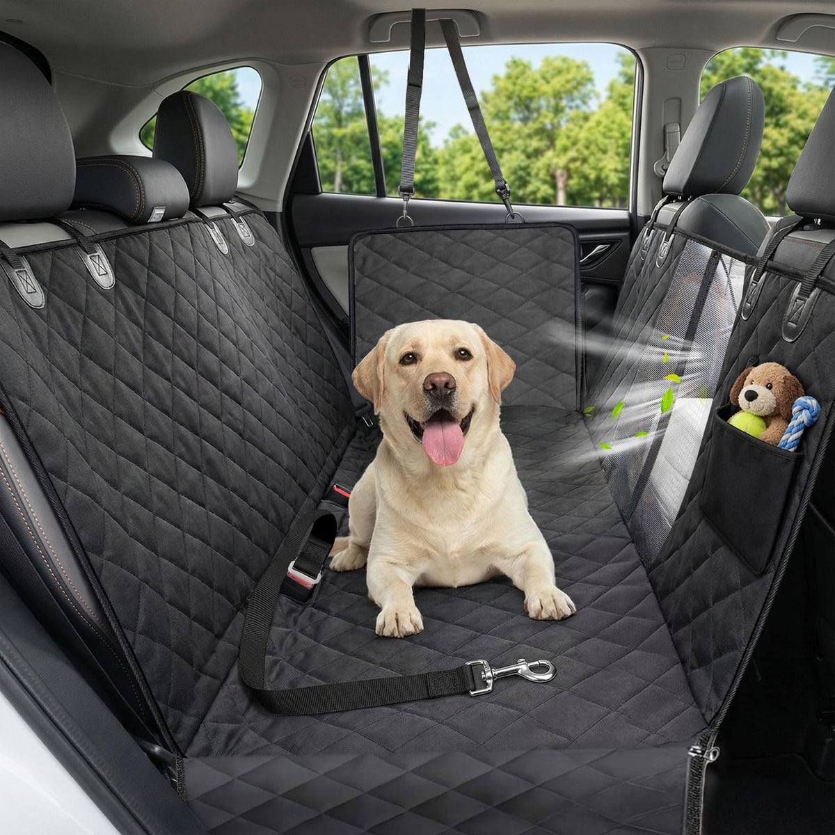 Victoper Waterproof Dog Hammock Car Seat Cover, Standard, Black