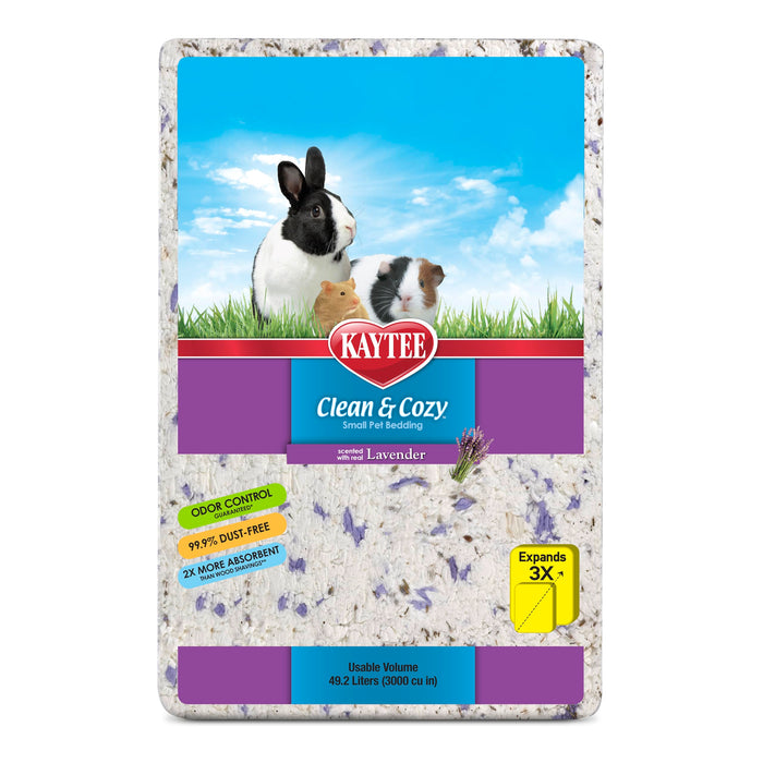 Kaytee Clean & Cozy Lavender Paper Bedding, 49.2 Liters