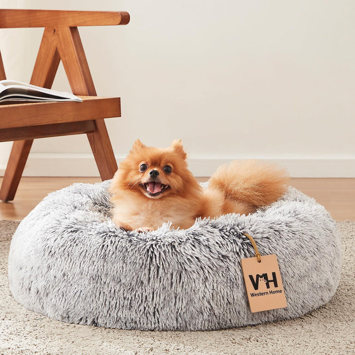 WESTERN HOME WH Calming Round Dog & Cat Bed, 20"