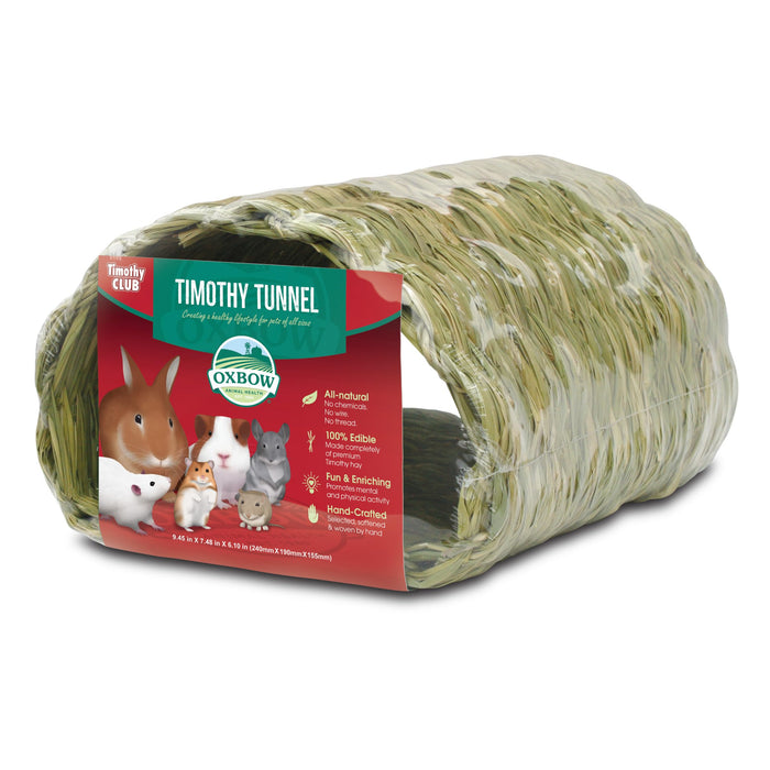 Oxbow Edible Timothy Hay Tunnel Hideout for Small Animals