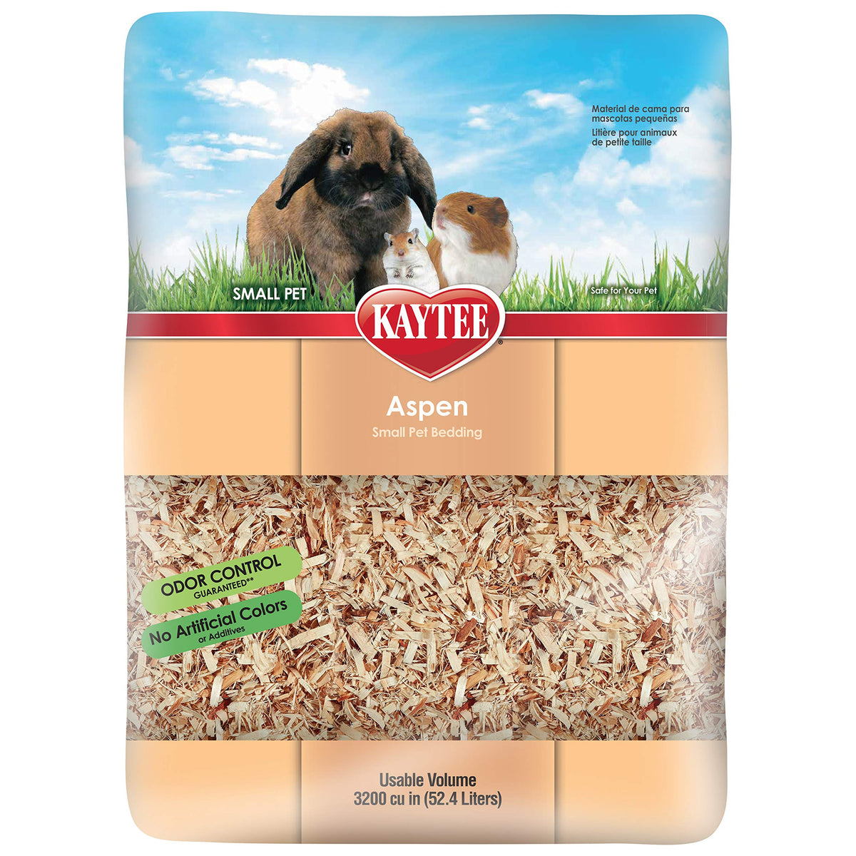 Kaytee Aspen Bedding for Small Animals, 52.4 Liter