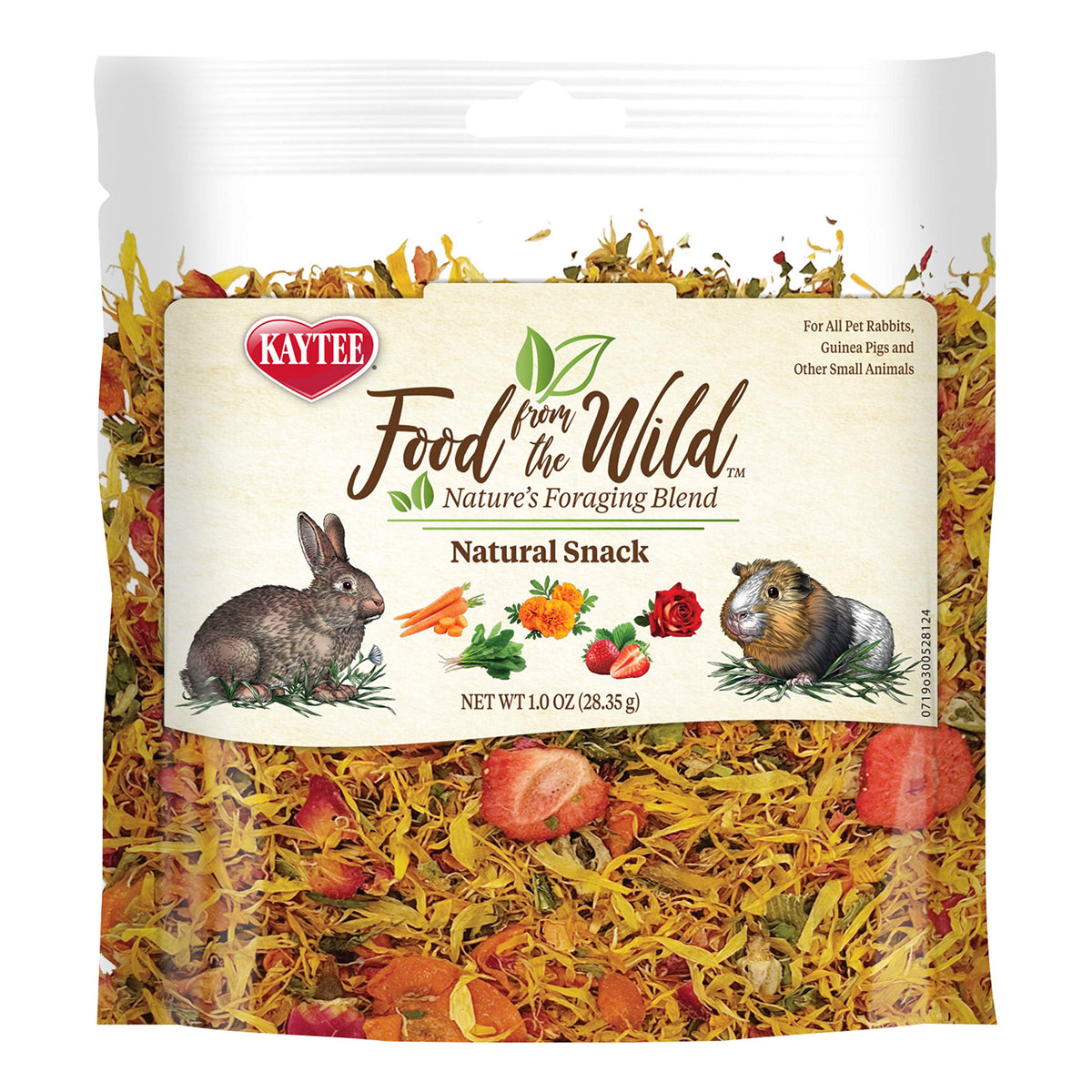 Kaytee Food from the Wild Snack for Rabbits & Guinea Pigs, 1 oz