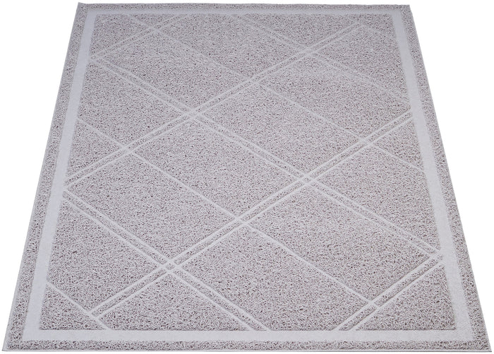 Amazon Basics Litter Trapping Cat Litter Mat, 24" x 35", Grey
