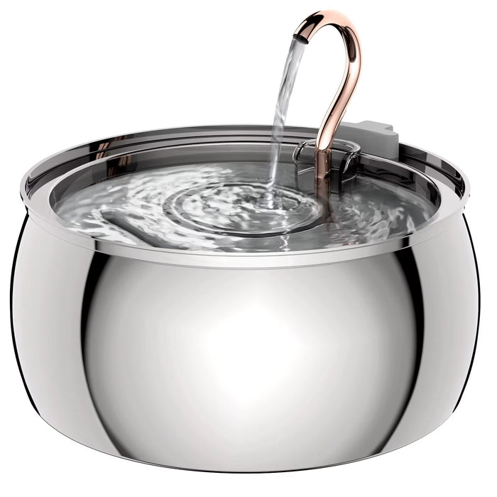 Stainless Steel Pet Water Fountain with Faucet, 4L / 135 oz