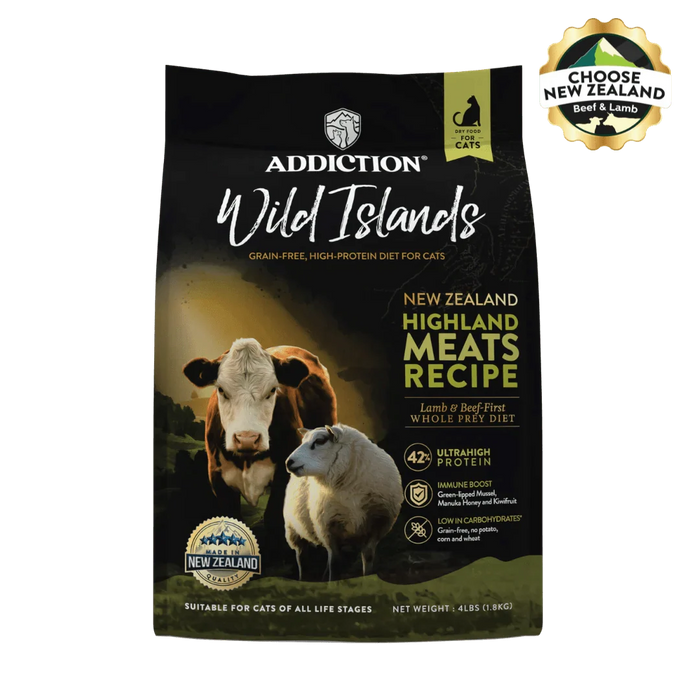 Wild Islands Highland Meats Grass-Fed Beef & Lamb Recipe Dry Cat Food
